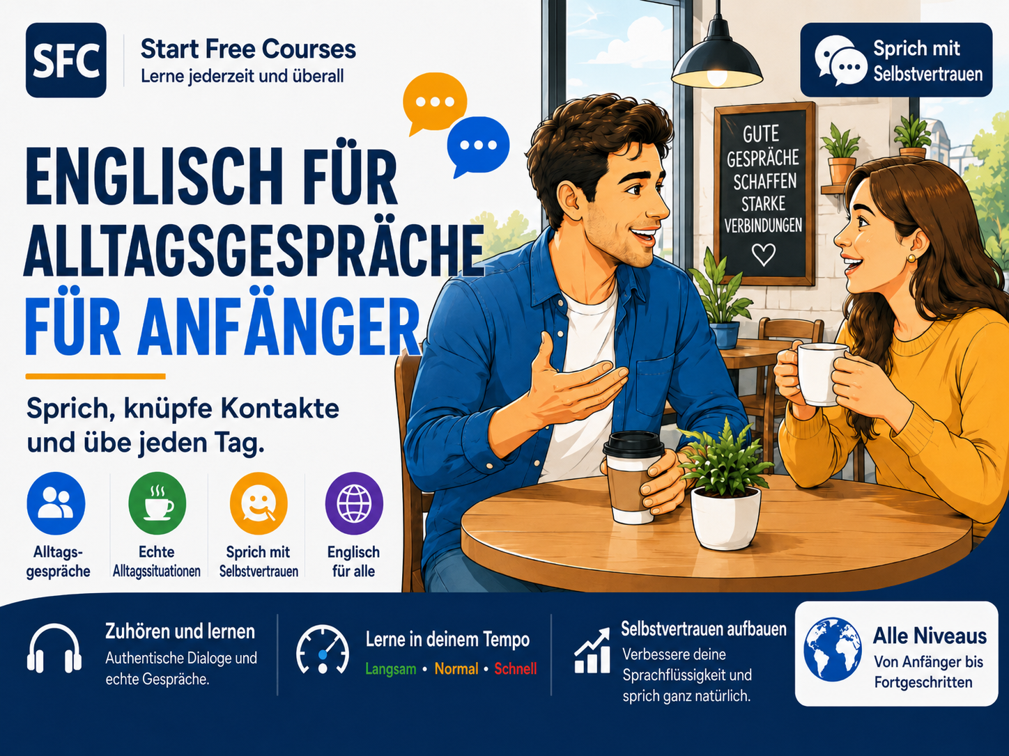 Englisch für Alltagsgespräche – für Anfänger